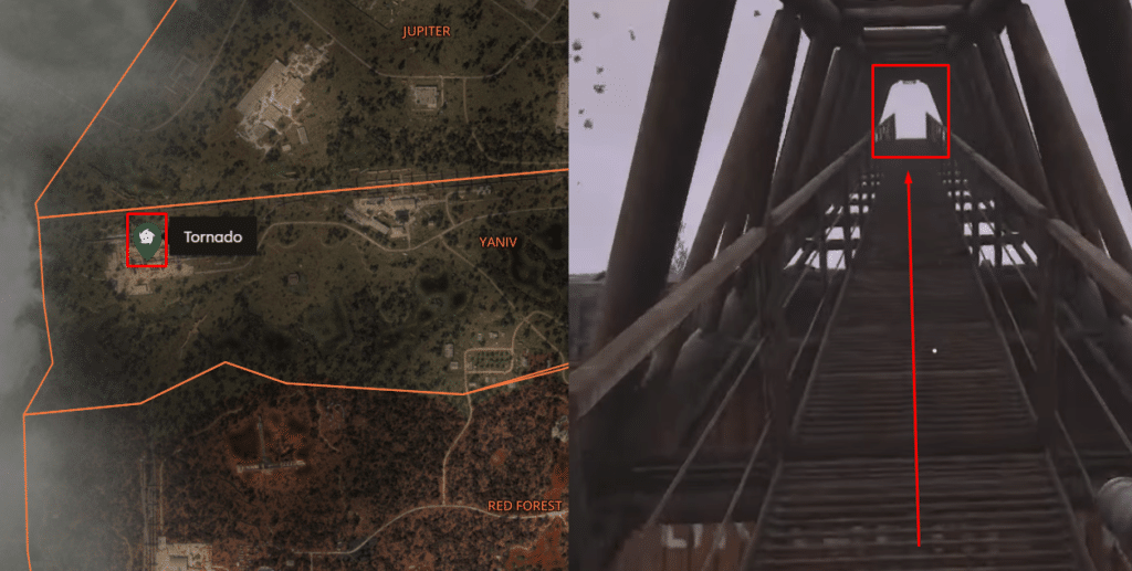STALKER 2 tornado location and tip of the crane