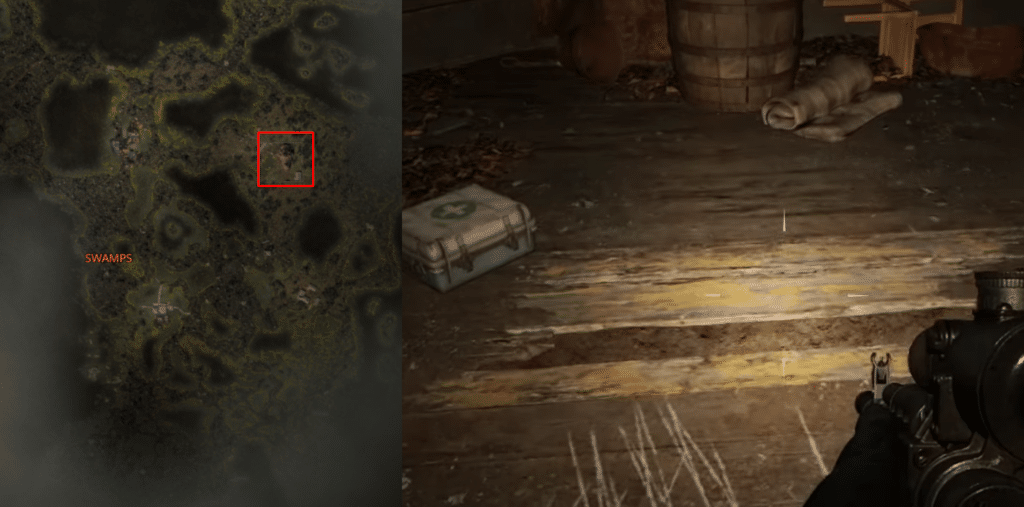 STALKER 2 map with church location + the light boards