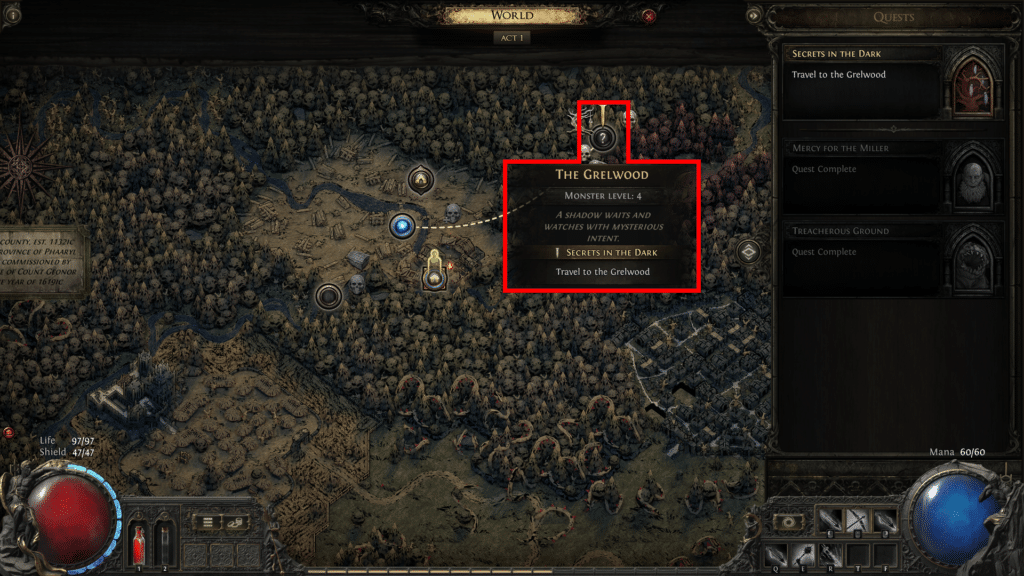 The Grelwood | Path of Exile 2: How to Summon Una & Ask Her About the Entity | Secrets In the Dark