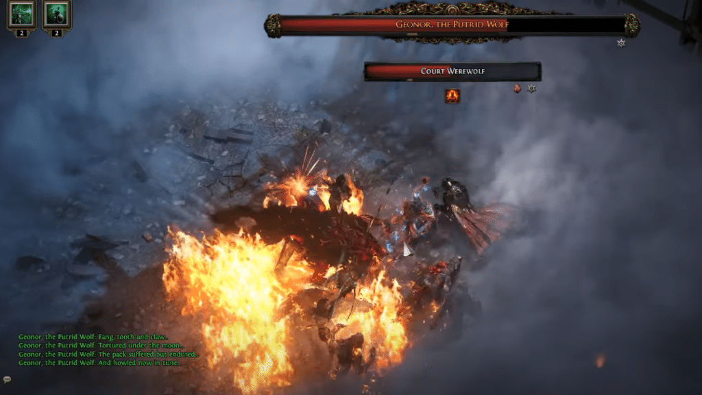 POE 2 geonor, the putrid wolf fog attack mechanic
