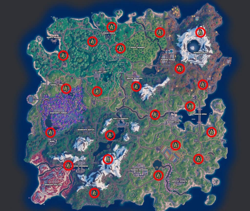 Location Map | Fortnite: Give Weapons to an Earth Sprite Location | Easy Method