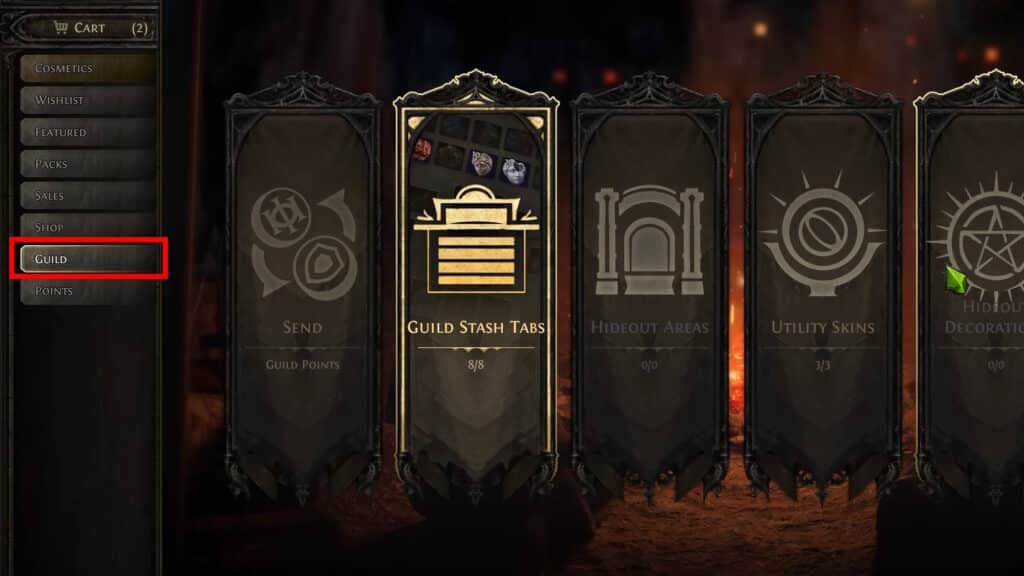 Guild Stash Microtransactions