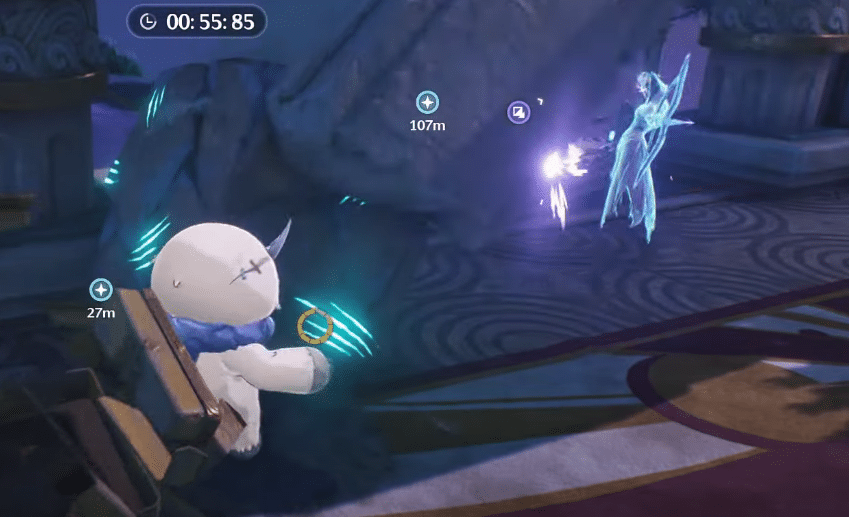 Wuthering Waves player slicing through a pillar