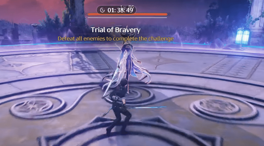 Wuthering Waves player doing the third trial