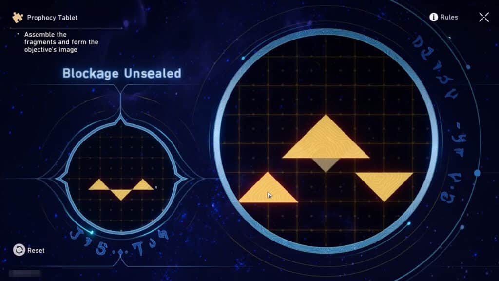 Blockage Unsealed step 1