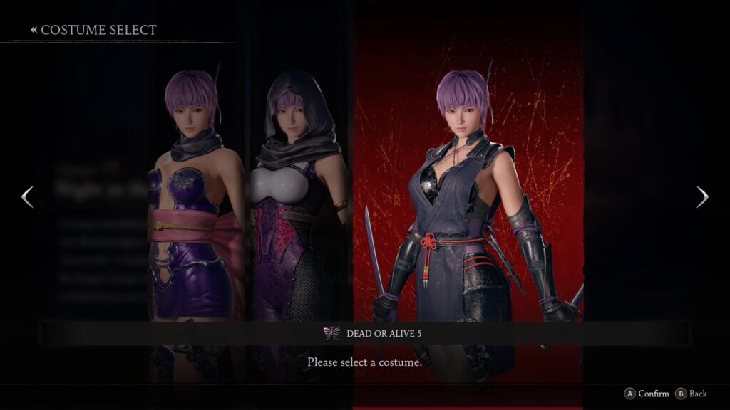 DoA5 Ayane | Ninja Gaiden 2 Black: How To Get All Costumes | All Characters Outfits