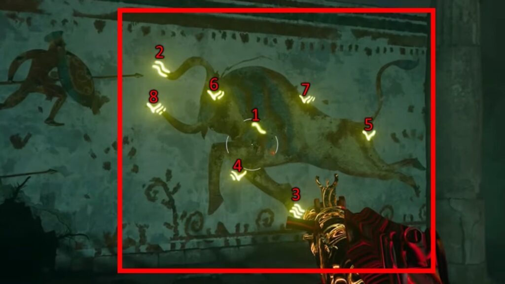 Bull Mural Glyphs | Black Ops 6 Zombies - Build the Staff of Ice in The Tomb