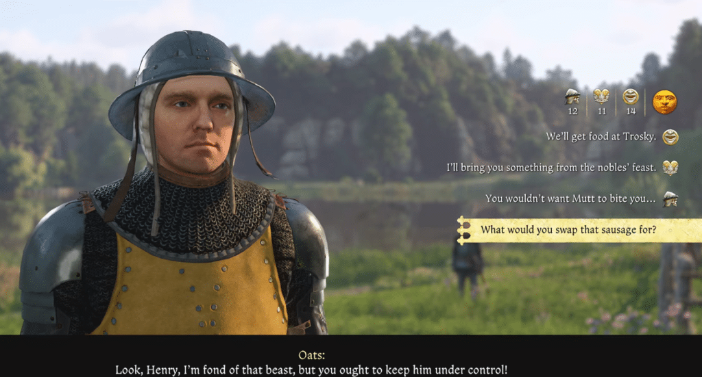 KCD2 dialogue options oats