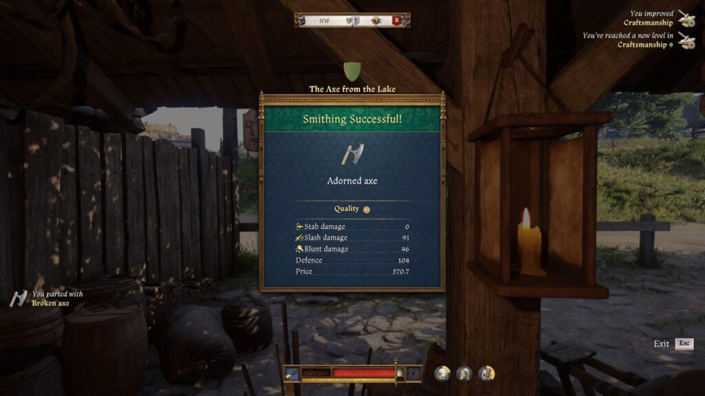 Smithing Success!