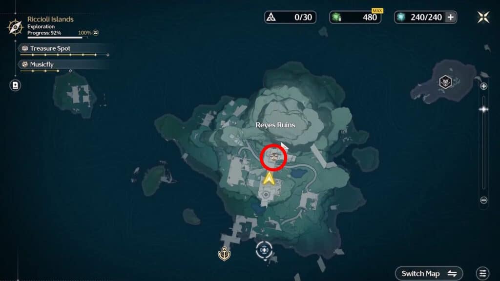 Reyes Ruins Treasure Spot | Wuthering Waves: Riccioli Islands 100% Exploration Progress Guide