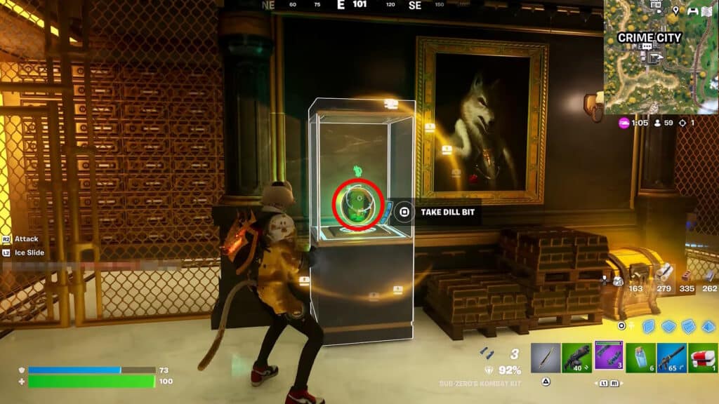 Take it | Fortnite: Collect a Dill Bit & Spend a Dill Bit at a Black Market Location