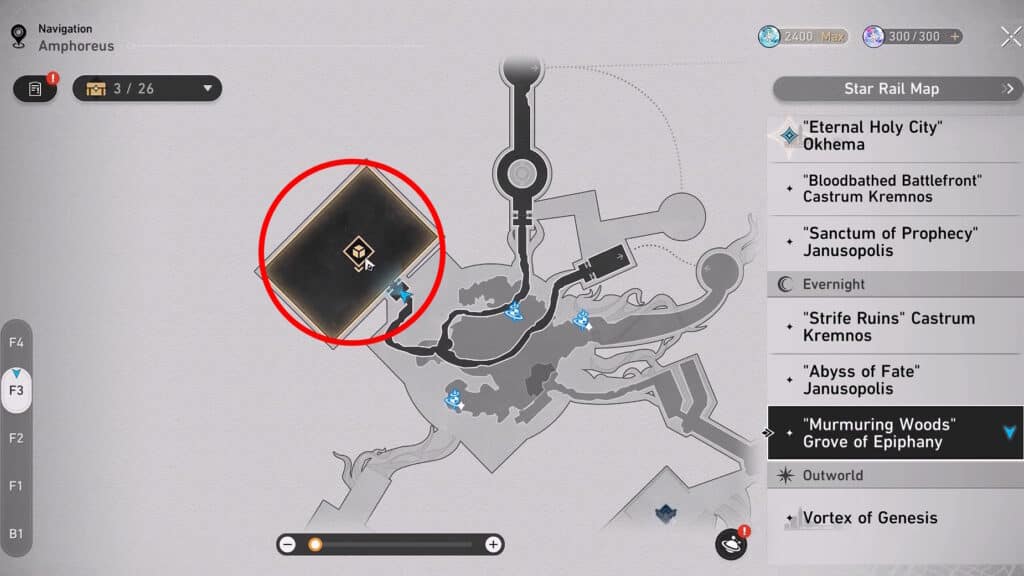 F3 Puzzle Room | Honkai Star Rail: All Murmuring Woods Grove of Epiphany Golden Scapegoat