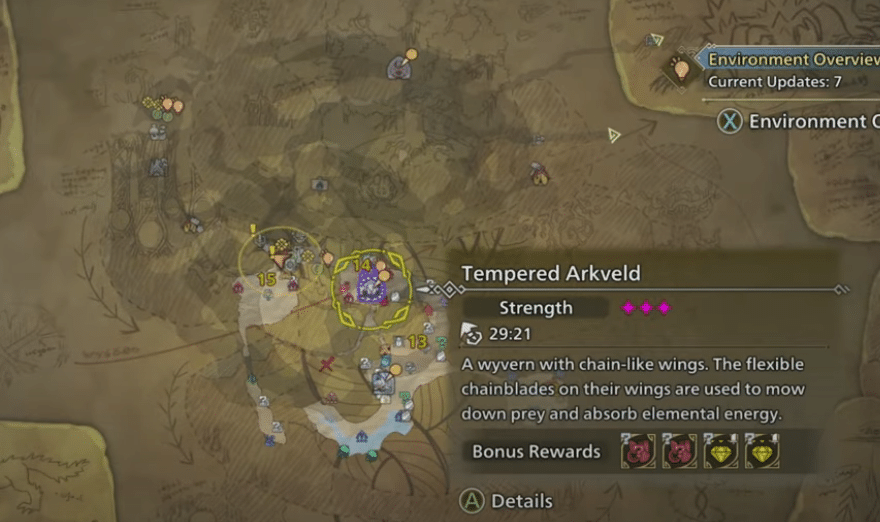 MH Wilds hunting the tempered arkveld