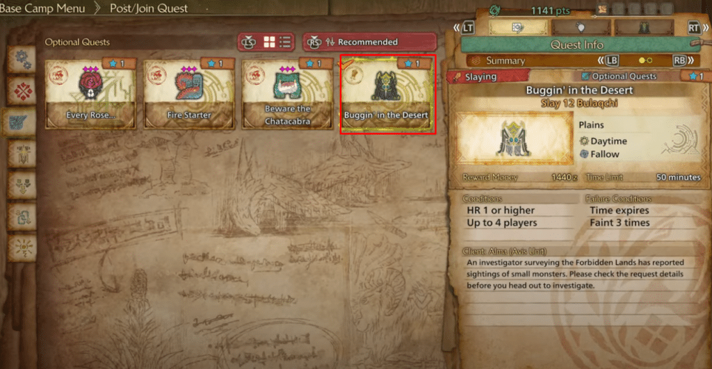 MH Wilds starting the buggin in the desert quest