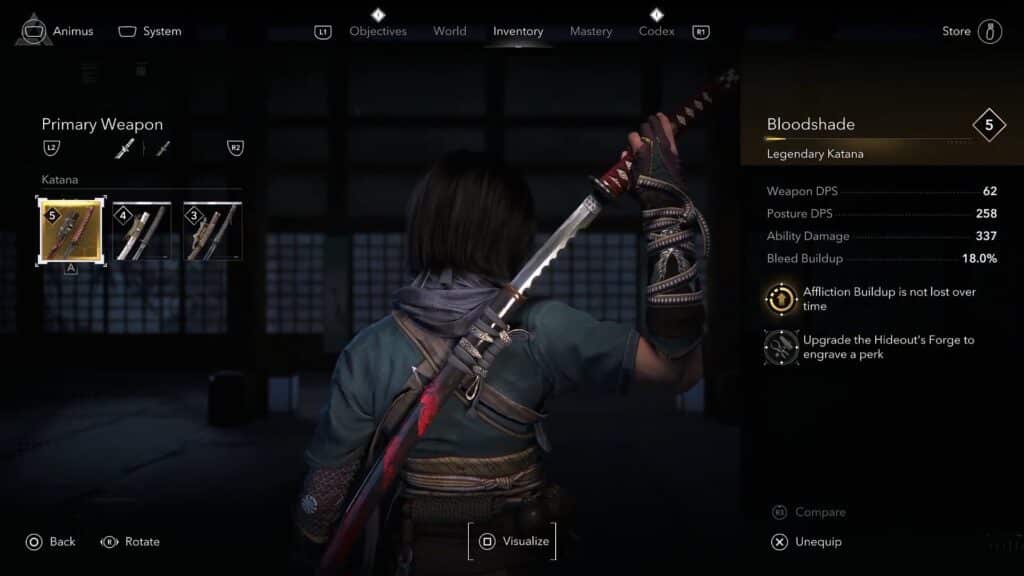 Bloodshade | Assassin's Creed Shadows: Best Weapons for Naoe