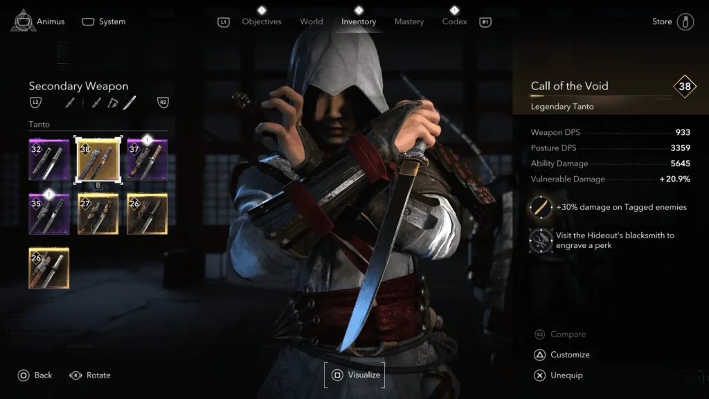 Call of the Void | Assassin's Creed Shadows: Best Weapons for Naoe