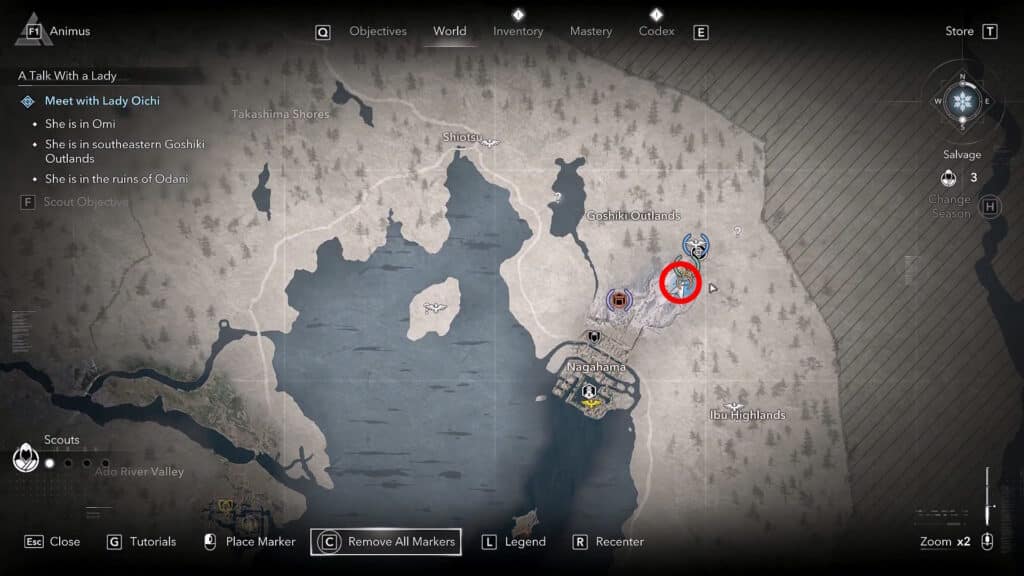 Odani Location | Assassin's Creed Shadows: Meet with Lady Oichi Guide