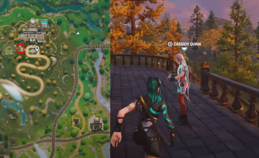 Fortnite quest location and NPC