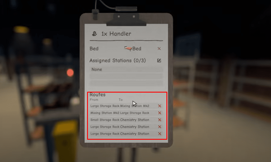 schedule 1 handler routes highlighted