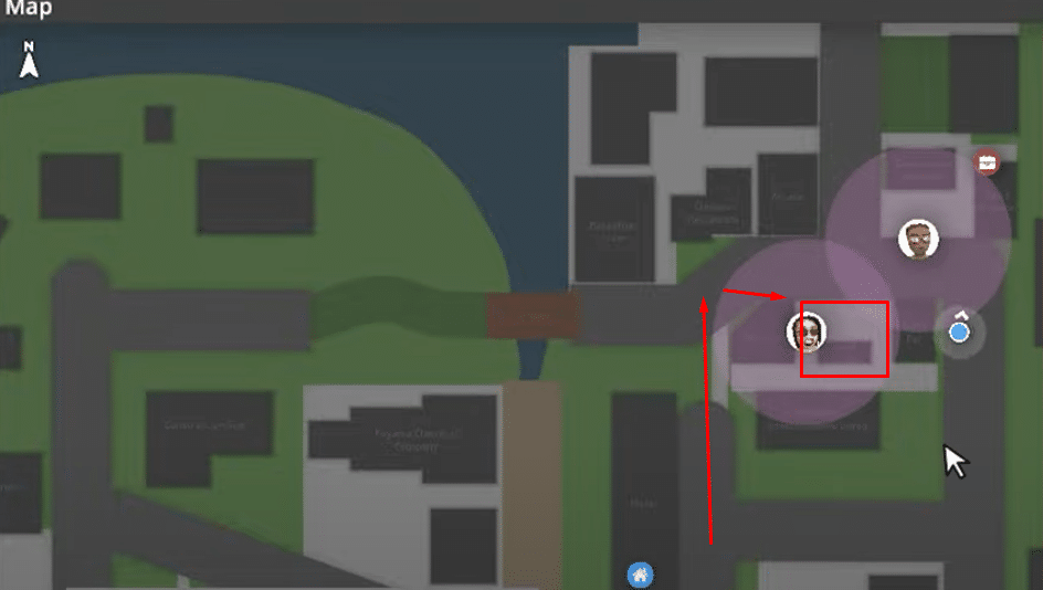schedule 1 map showing skateboard shop location
