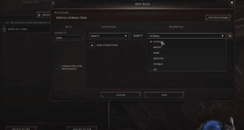 last epoch setting up loot filters