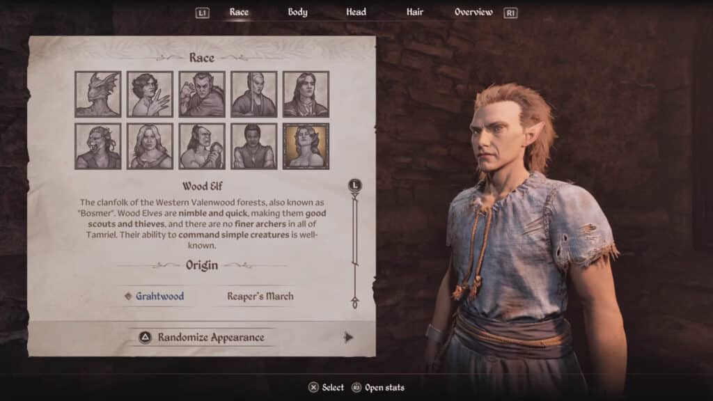 Wood Elf | Oblivion Remastered: Character Creation Guide 
