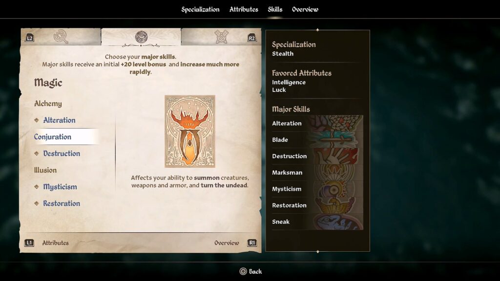 Class Skills | Oblivion Remastered: Character Creation Guide 