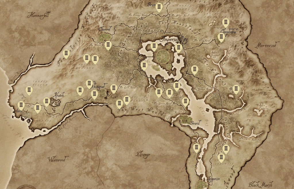 TES 4 oblivion remastered map