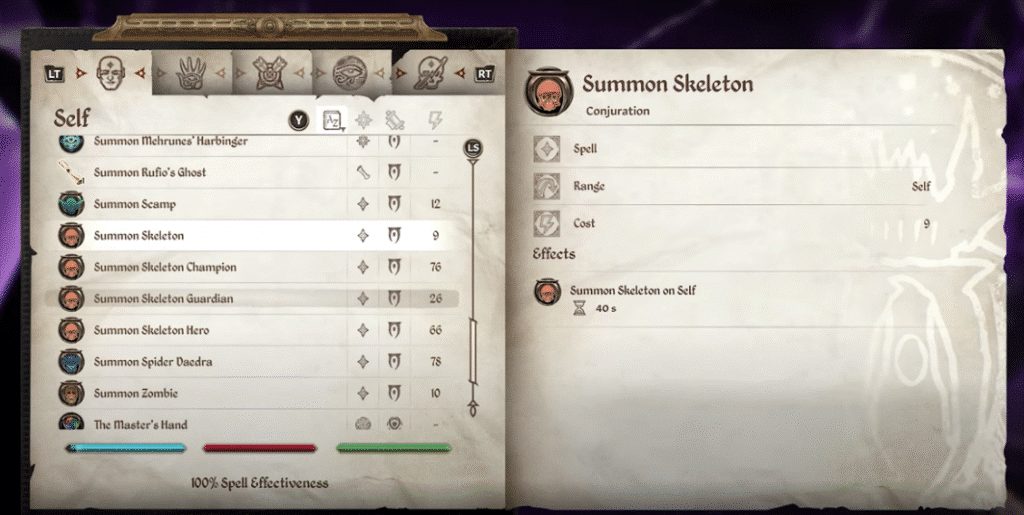 tes 4 oblivion remastered summon skeleton