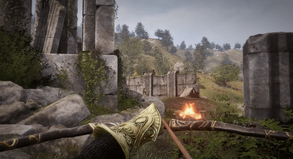 tes 4 oblivion remastered player with a bow