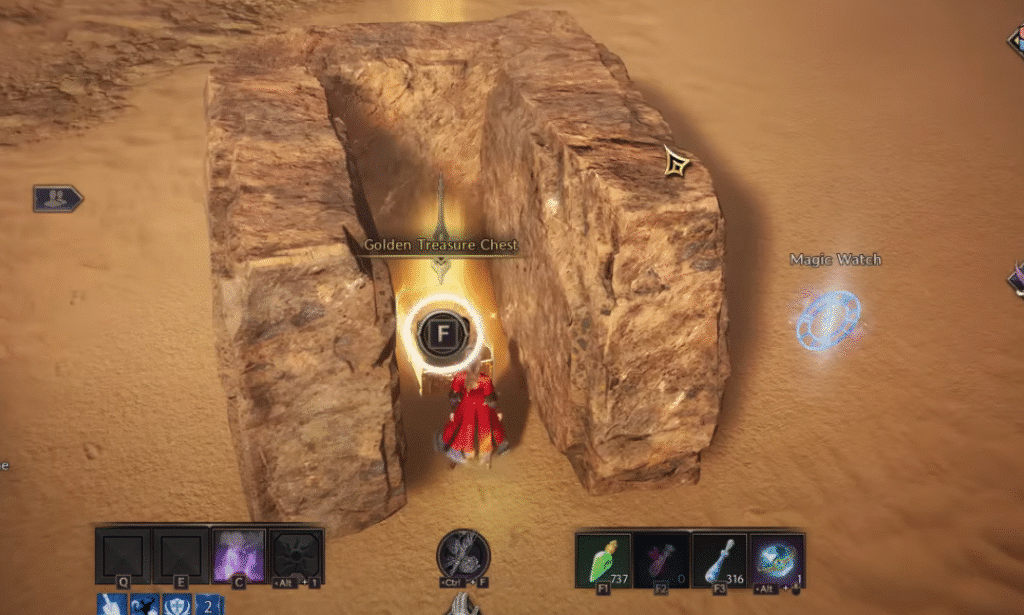 throne & liberty golden treasure chest