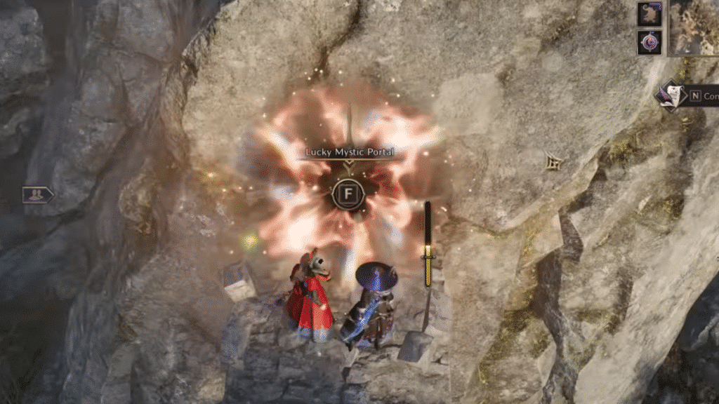 throne & liberty lucky mystic portal