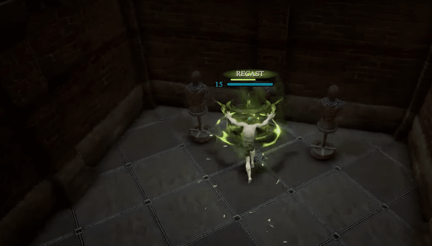 V Rising player using ward of the damned