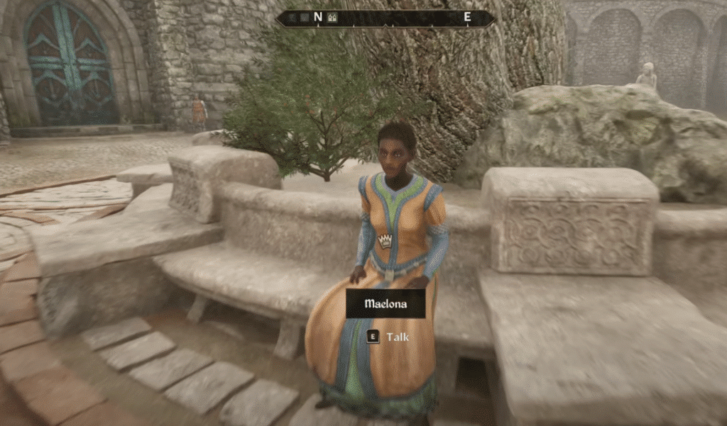 tes 4 oblivion remastered player approaching maelona