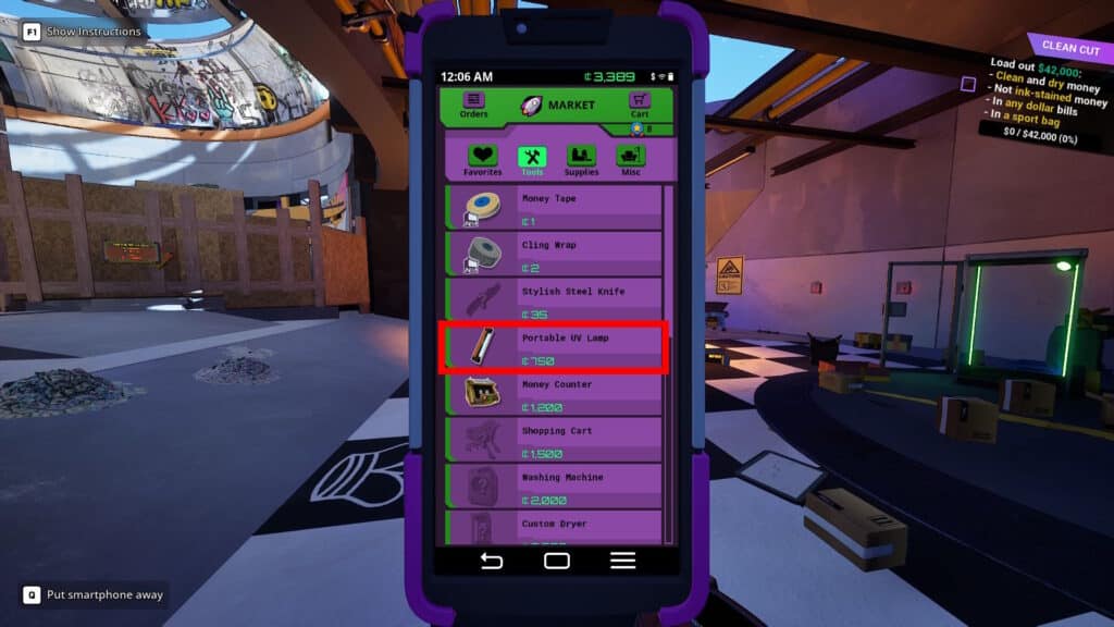 UV Light | Cash Cleaner Simulator: How to Find Marked Money + All Types Explained