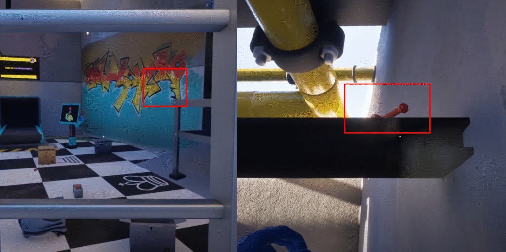 Cash Cleaner Simulator ladder spot + lever on beam