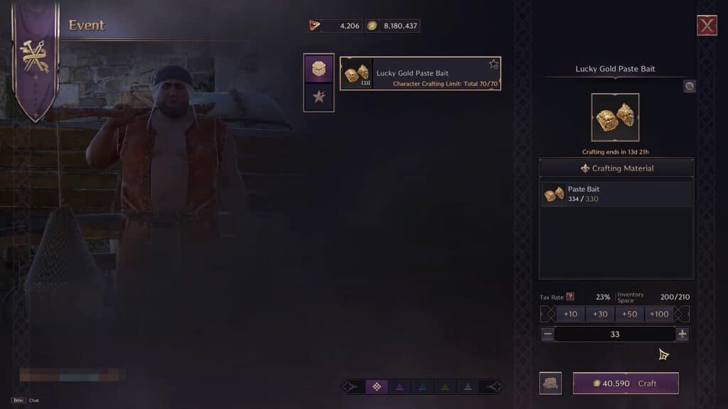 Crafting the Bait | Throne & Liberty: Lucky Golden Bait Fishing Event Guide | Lucky Tri-Color Fish