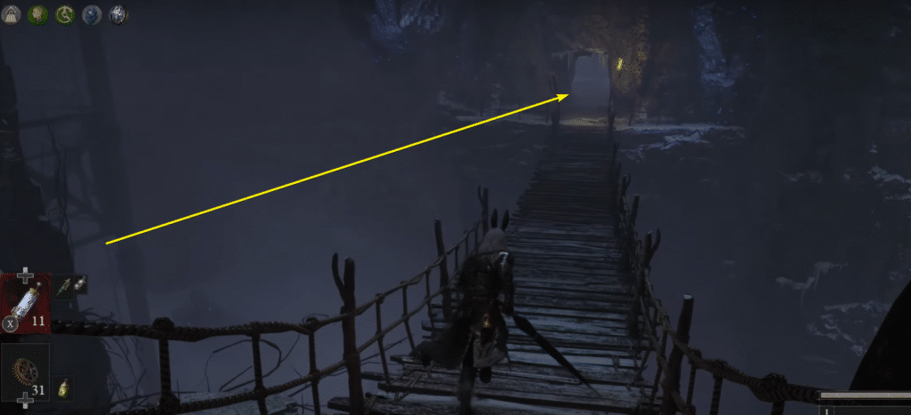 Crossing bridge