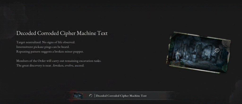 Decoded Corroded Cipher