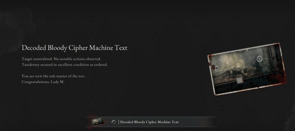 Decoded Bloody Cipher