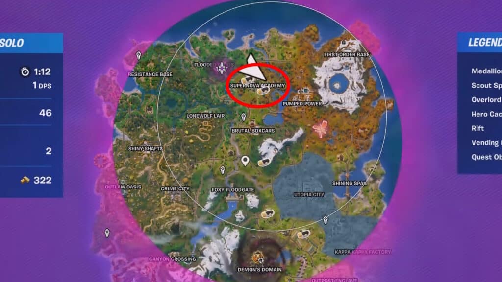 Academy Location | Fortnite: Open Locked Doors in Academy Tech Labs While at Hero Rank A or Above