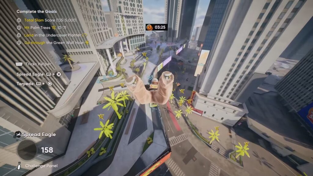 Player doing the Spread Eagle in Skate 4