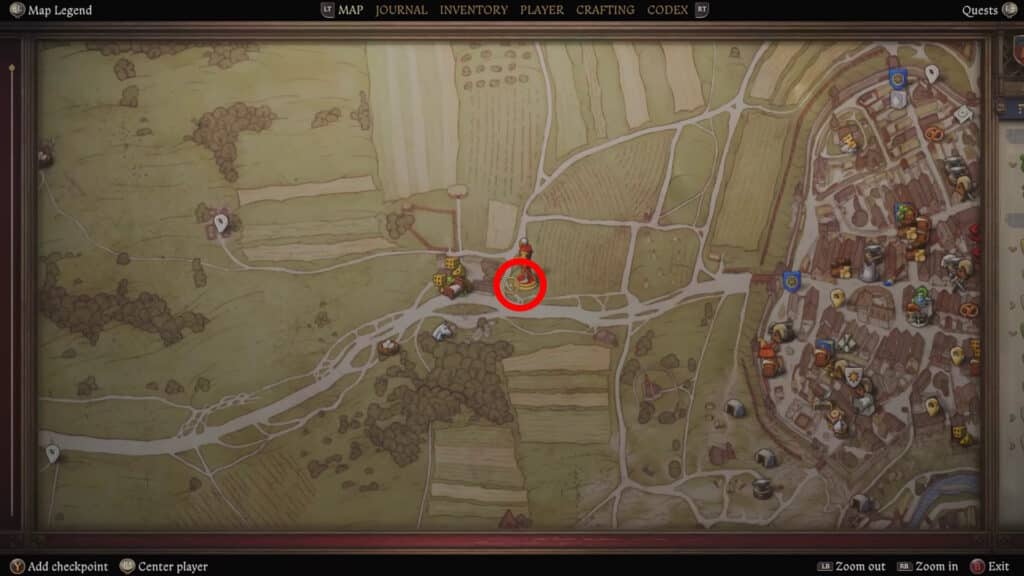 St. Peter Shrine Location in KCD2
