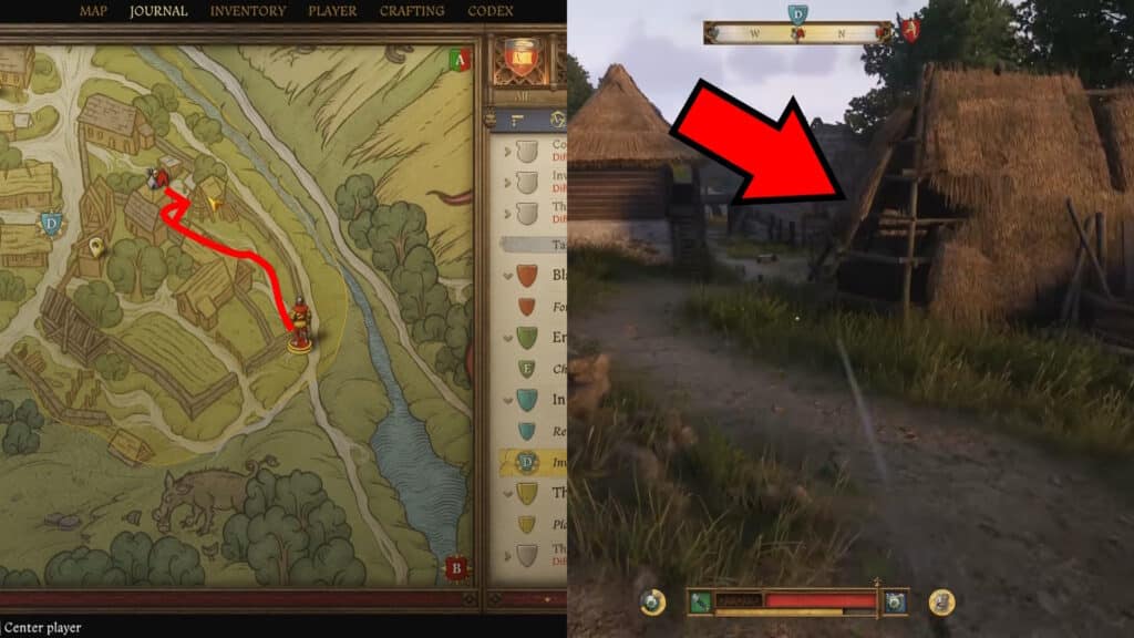 Map leading to the building with the lost items | KCD2 - In Service of the Guild