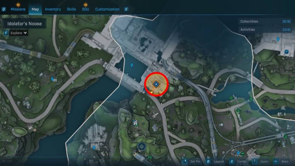 Watershed Gate location on the Map | Borderlands 4