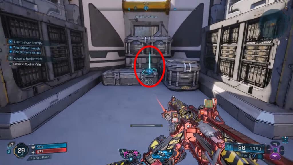 Ordonite Sample Location in Borderlands 4