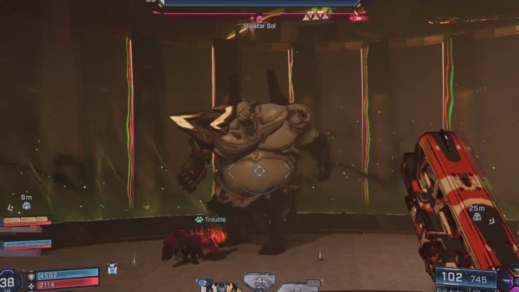 Idolator Sol boss fight in Borderlands 4