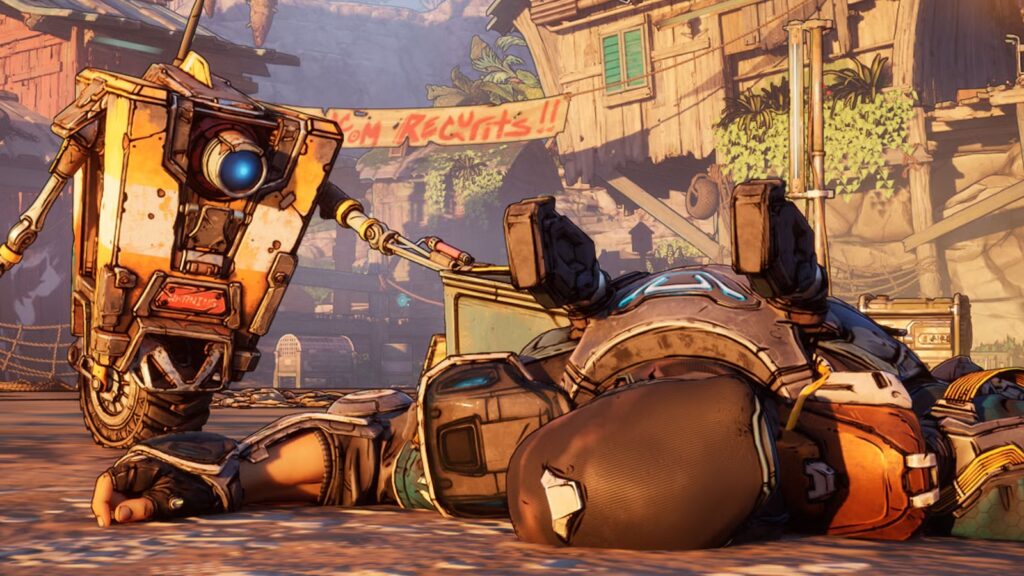 Borderlands 4 Promo Shot of Claptrap and Rafa