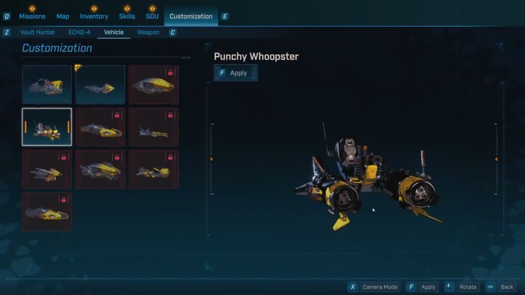 Punchy Whoopster vehicle in Borderlands 4