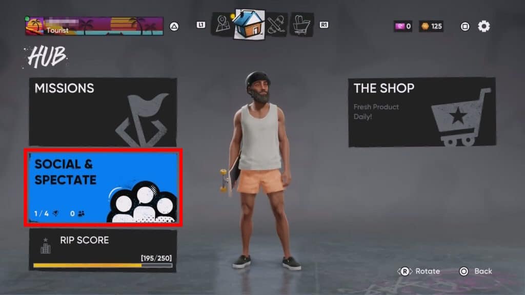 Social & Spectate in the Hub | Skate 4